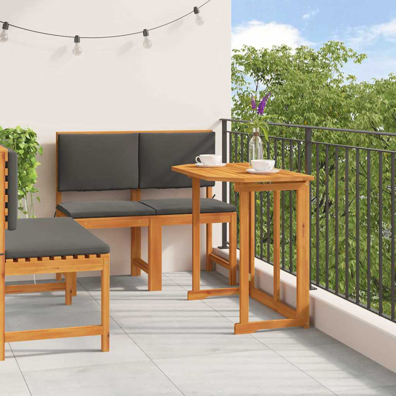 Ensemble bistro 3 pièces vidaXL Garden, Gris