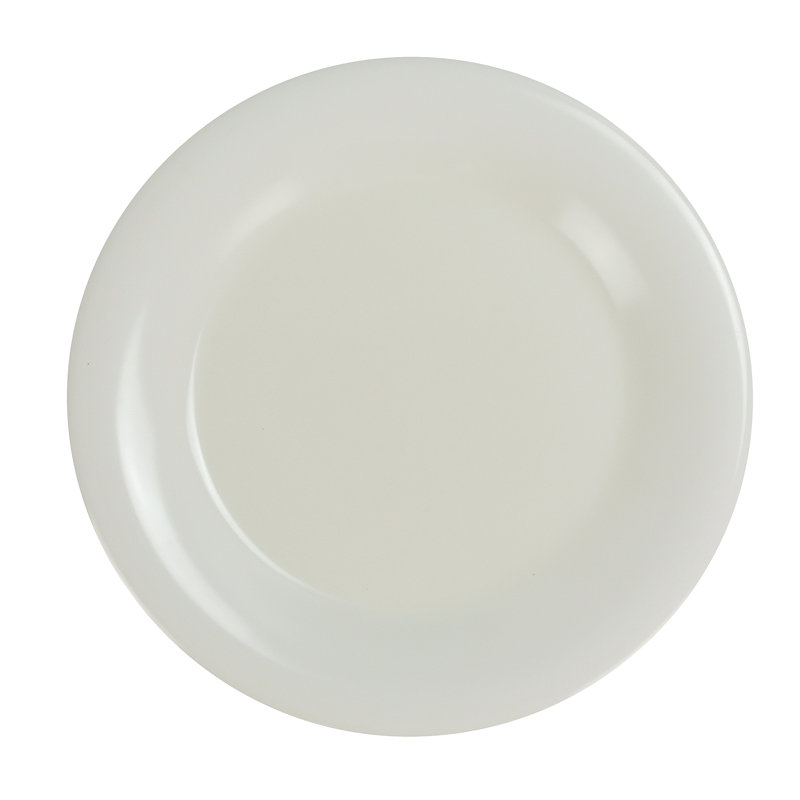 Assiette plate en mélamine 10,5 po Milestone, Ivoire