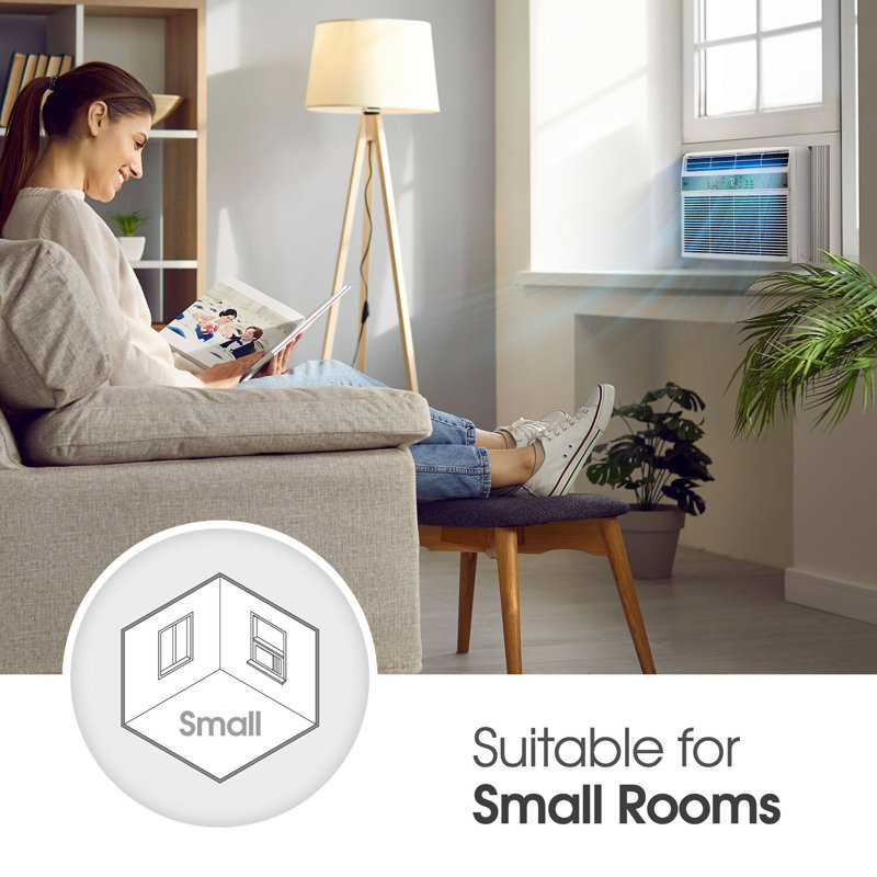 LG 6,000 BTU White Window Air Conditioner with Remote