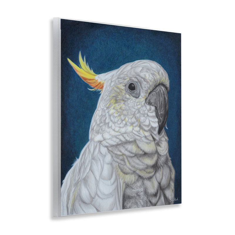 Art traditionnel sur plaque de cacatoès par Connie Resch