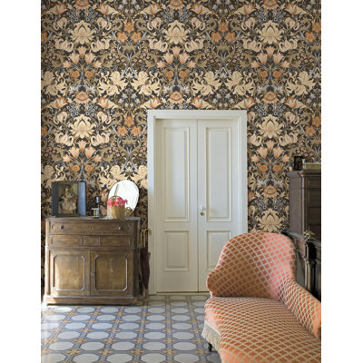 Fleurmont Floral Tapestry Non-Pasted Wallpaper