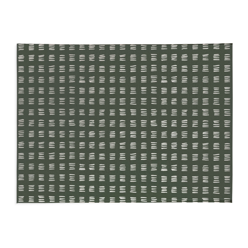 Dash Kids Play Mat, Rectangle 5' x 7', Chimichurri/Green