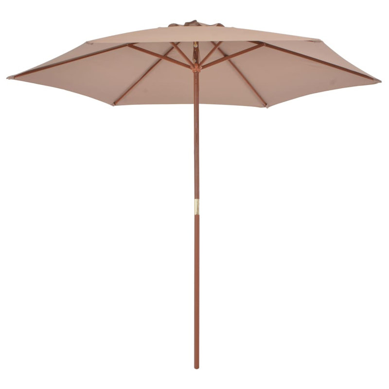 270cm Beach Parasol, Taupe