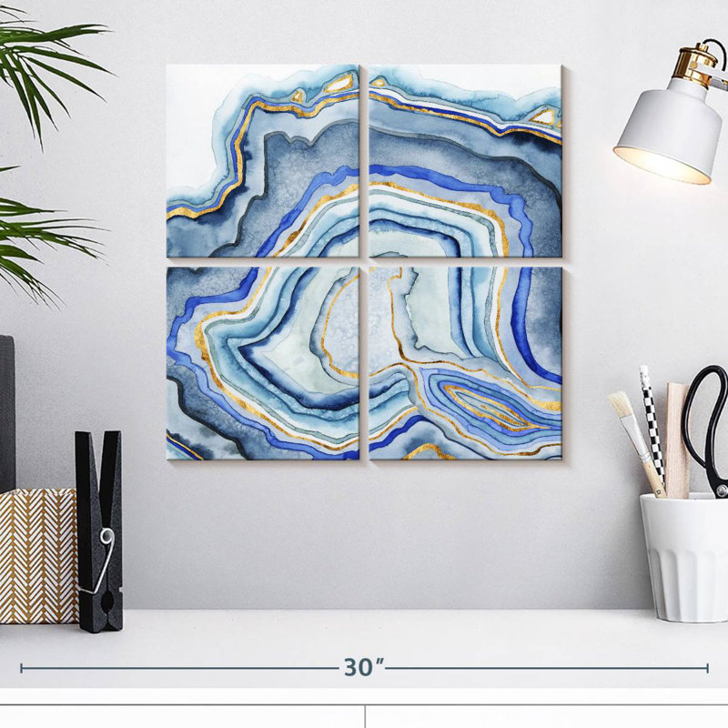 Agate de cobalt I, H 18 po x l 18 po