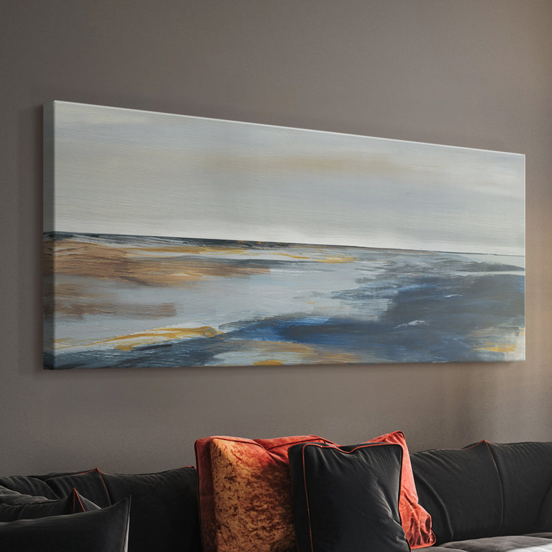 Chesapeake Dusk - Toile tendue avec châssis - Prêt à accrocher, H 12 po x l 30 po