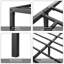 Structure de lit sans sommier, structure de lit plateforme en métal robuste, structure de lit en métal de base, lit simple 8 po-109915408