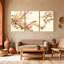 Birds Birds On Plum Blossom Branches, ensemble de 3 impressions sur toile-370167344