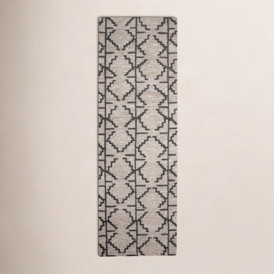 Carlette Hand-Tufted Geometric Wool Rug