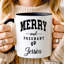 Tasse «Merry and Pregnant», cadeau d'anniversaire de bébé personnalisé pour nouvelle maman