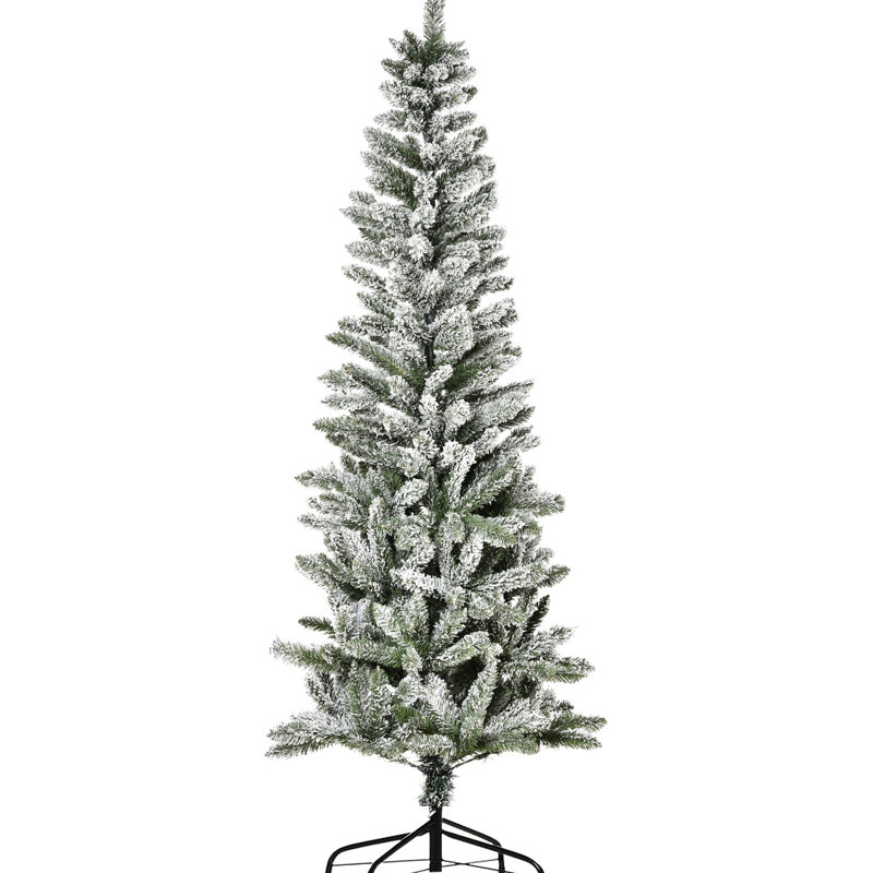 Sapin de Noël mince de 6 pi avec 394 branches à l'intérieur