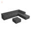 Canapé modulaire en L en forme de L, canapé compressé confortable avec un design compact pour une vie minimaliste moderne-1265663365
