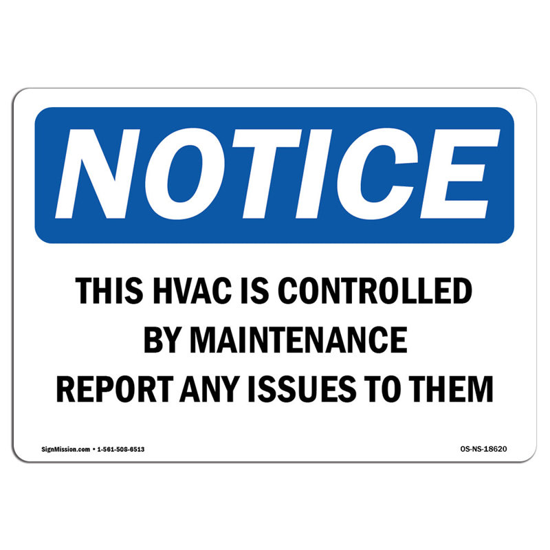 This HVAC Is Controlled by Maintenance Report