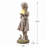Girl Holding Bubble Lighted Garden Statue Solar Powered LEDs