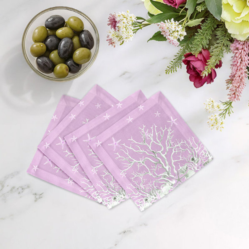 Square Napkins, Lilac