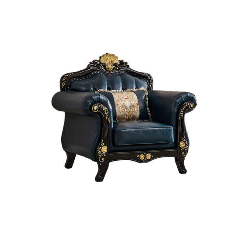 Chaise en cuir de style européen