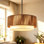Lustre tambour 3 lumières avec abat-jour en tissu Boho, luminaire suspendu en rotin pour cuisine, salon, salle à manger