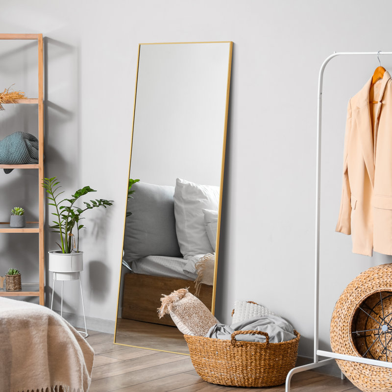 Miroir pleine longueur Mirta, 64 po x 21 po, Doré