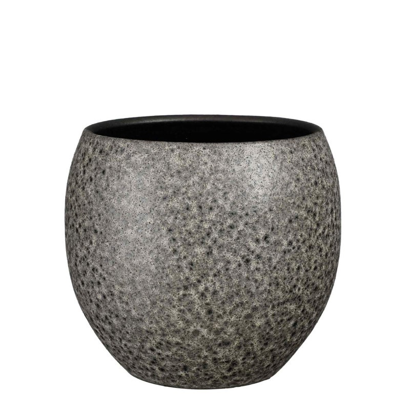 Canfall Ceramic Pot Planter, Black, 28cm H x 28cm W x 28cm D