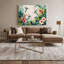 Colibri hawaïen, art mural beige sur toile-1759327352
