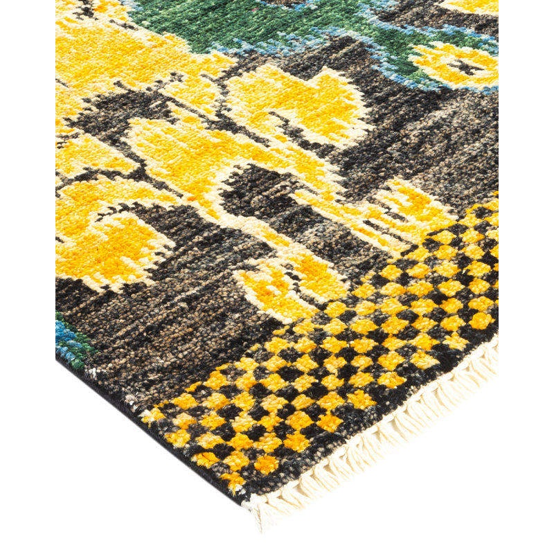 Contemporary One-of-a-Kind 6' 1" X 9' 0" Hand Knotted Area Rug