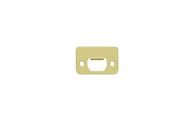Deltana SP225U3 Strike Plate, 2-1/4" x 1-1/2" in Polished Brass