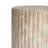 Magnus Modern Organic Stone-Texture Outdoor MGO Side Table with Fluted Pedestal Design-216910015