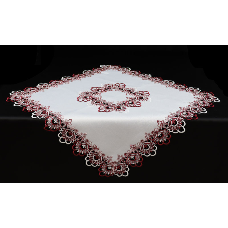 Nappe Lace (33 po²) - Blanc / Bourgogne