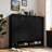 Wooden Shoe Cabinet With 4 Flip Drawers, 2 Storage Drawers And Open Compartments-236815116
