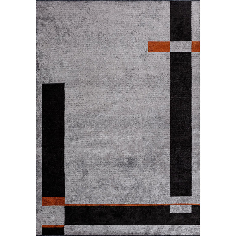 Tapis moderne et minimaliste, Rectangle 9 pi 10 po x 14 pi