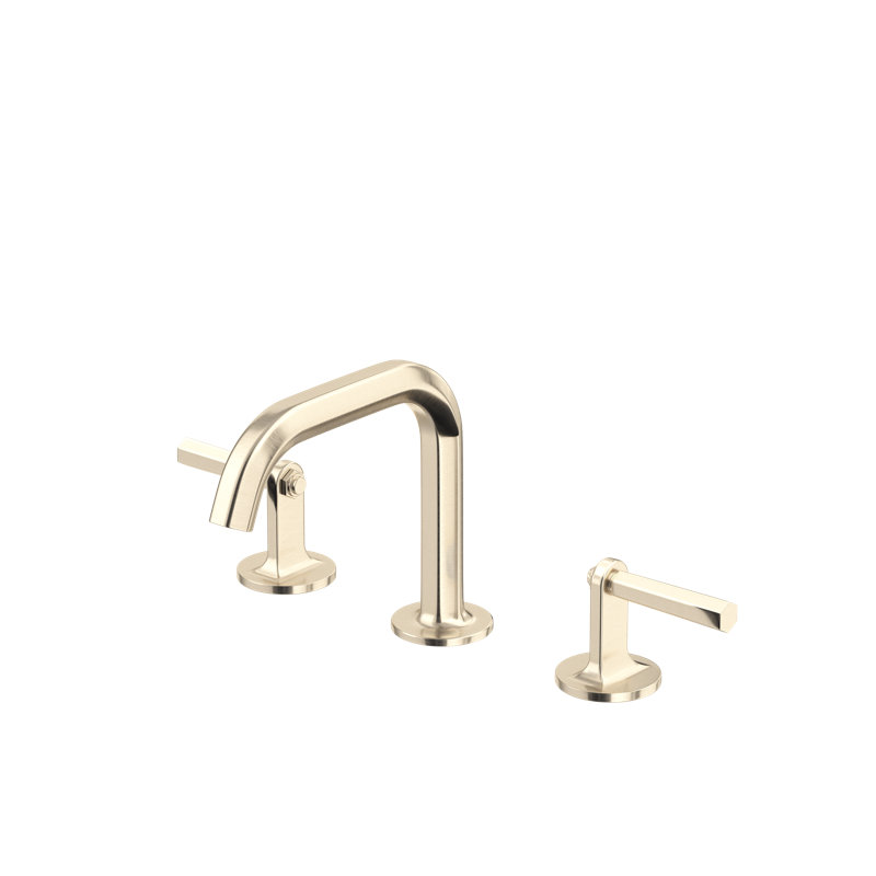 Modelle Widespread Lavatory Faucet With U-Spout, Satin Nickel