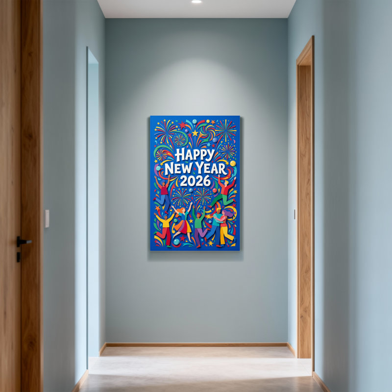 Motif de célébration mode bonne année 2026, H 20 po x l 30 po