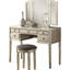 Ensemble de meuble-lavabo de chambre à coucher contemporain avec tiroir et tabouret pliable