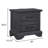 26" Wide 2-Drawer Nightstand in a Charcoal Finish with USB Charging