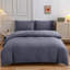 Polyester Solid Colour Duvet Cover Set with Pillowcases Included