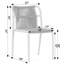 Ensemble de 12 chaises de salle à manger en corde tissée beige Goodin avec structure en plastique-1151710113
