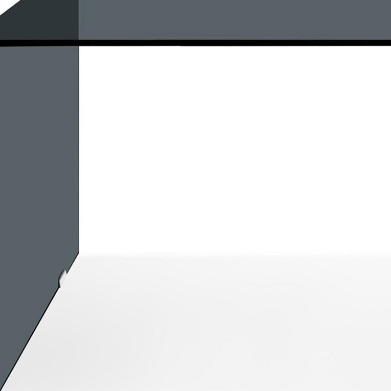 Bureau d'écriture en verre gris 50 "