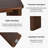 33.5"W×30"H Wood Dining Table Kitchen Table with 4 Legs-39408985-39408987