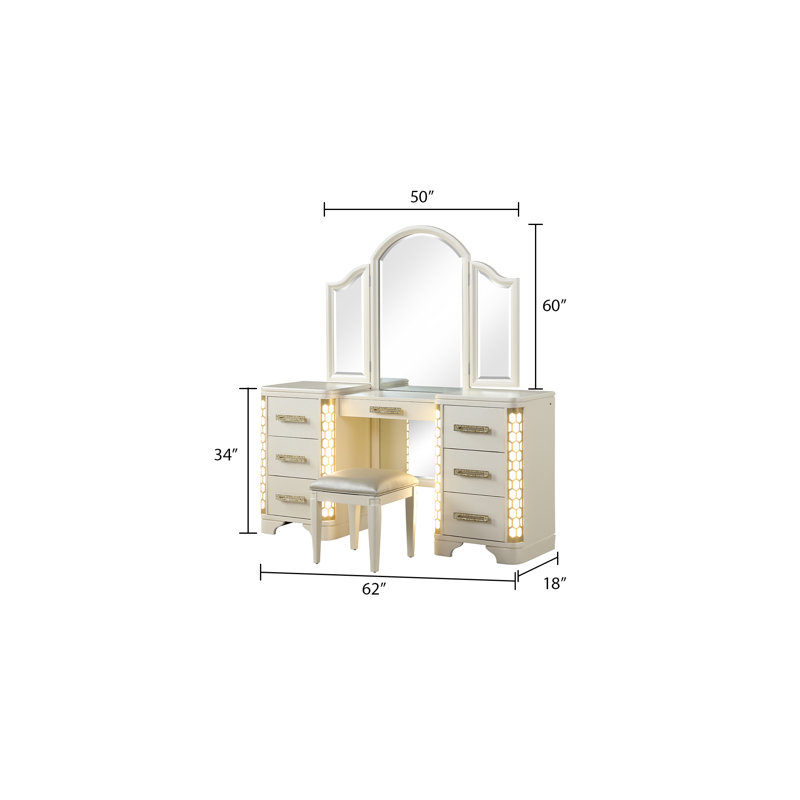 Devien Vanity Set with LED Lighting