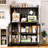 Carbon Steel Kitchen Storage Cabinets, Microwave Stand, Microwave Cart-559147304