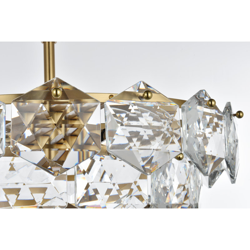 Cinda 20 inch Chandelier, Satin Gold