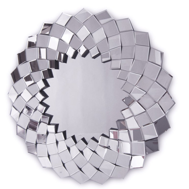 Sandra Glass Flat Wall Mirror