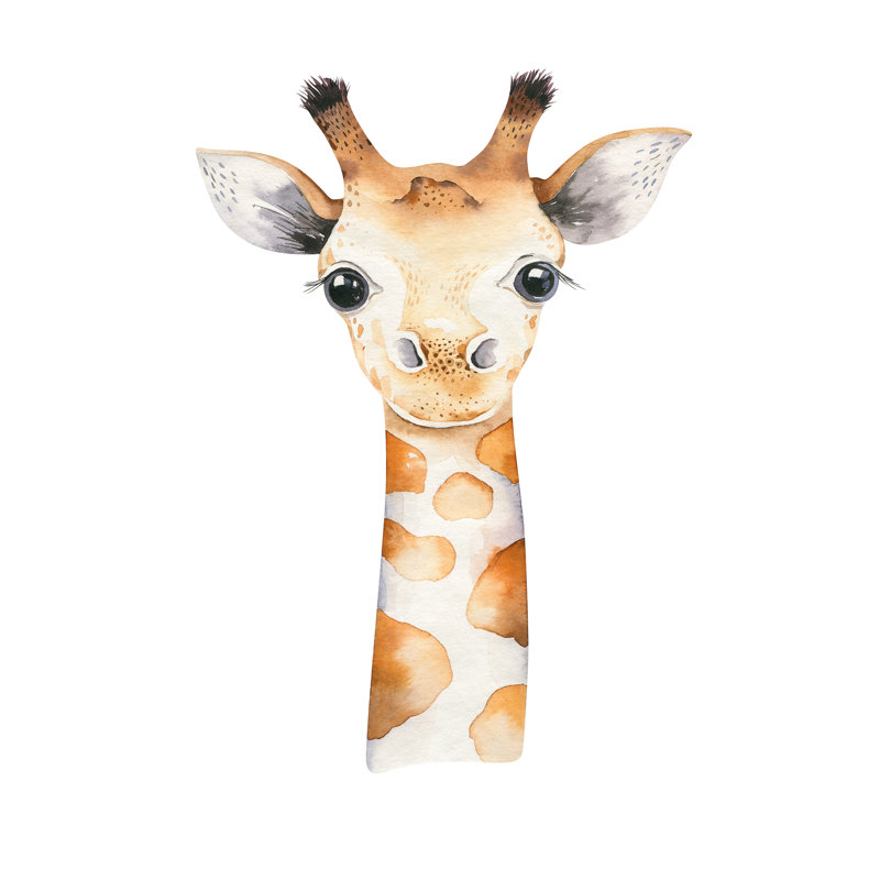 Giraffe - Wrapped Canvas Print, 76cm H x 51cm W x 3.8cm D