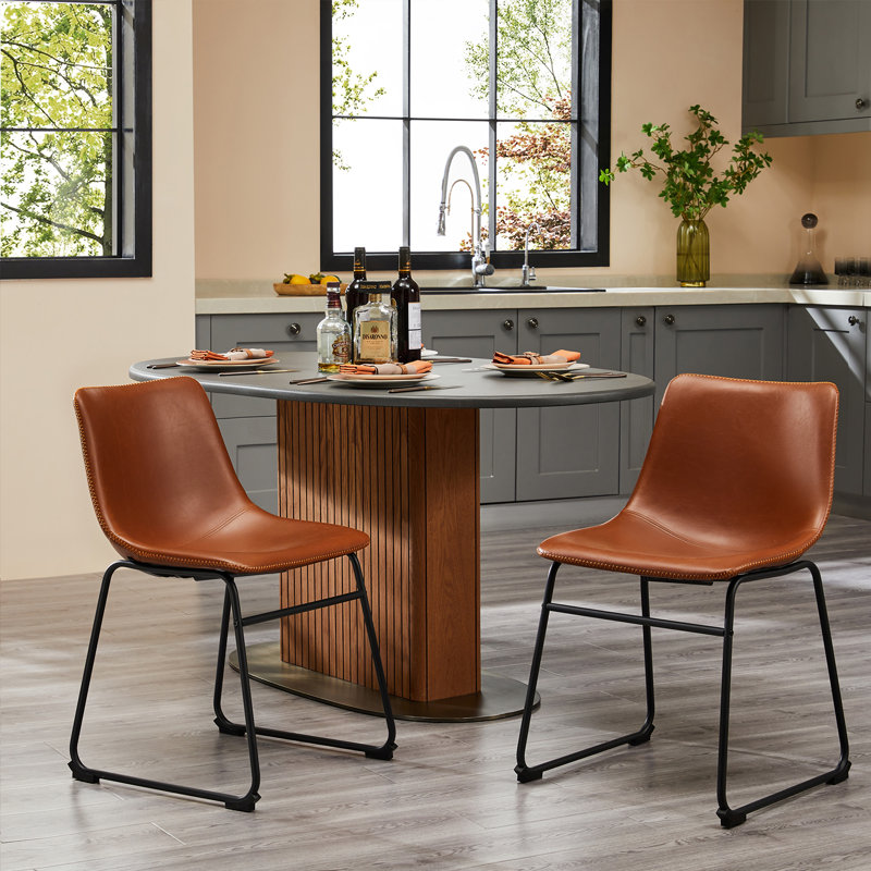 Leecy Upholstered Counter Stool, Brown, Bar Stool (29” Seat Height)