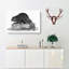 Beaver in Black and White by George Shaw - Wrapped Canvas Drawing Pint - Wrapped Canvas-55363480
