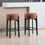 Tabourets de bar modernes Tabourets de comptoir rembourrés pour îlot de cuisine-2136500014