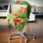 Blooming Poppies with Green Leaves - Coussin imprimé floral-29075595-29075591