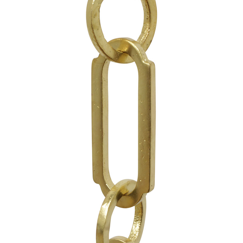 Chaîne de lustre rectangulaire décorative - 3 pieds, Jaune