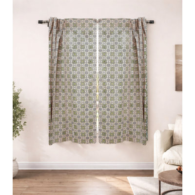 Boho Home decor Curtain, Interior Curtain, Home Styling Curtain, Block Printed Window Decor, Farmhouse Window Curtain