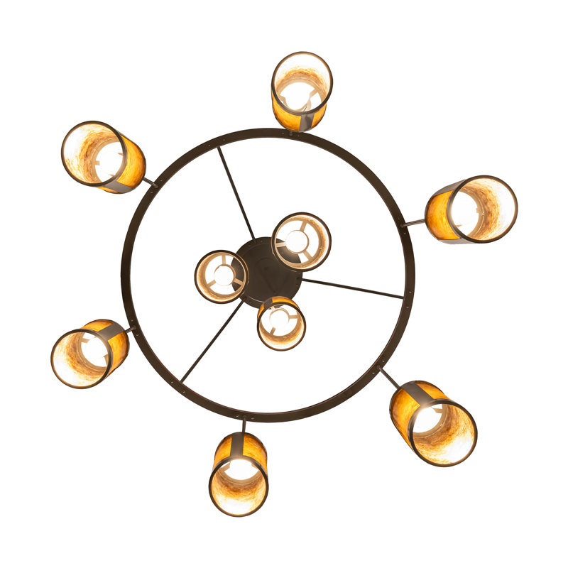 48" Wide Cartier 9 Light Cascading Chandelier