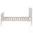 White Wood Twin Open Frame Bed